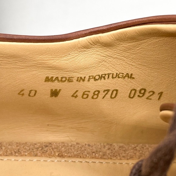 The Office of Angela Scott Womens 40/ 9 Mr. Evans Oxford Shoes Walnut Leather - Picture 12 of 12